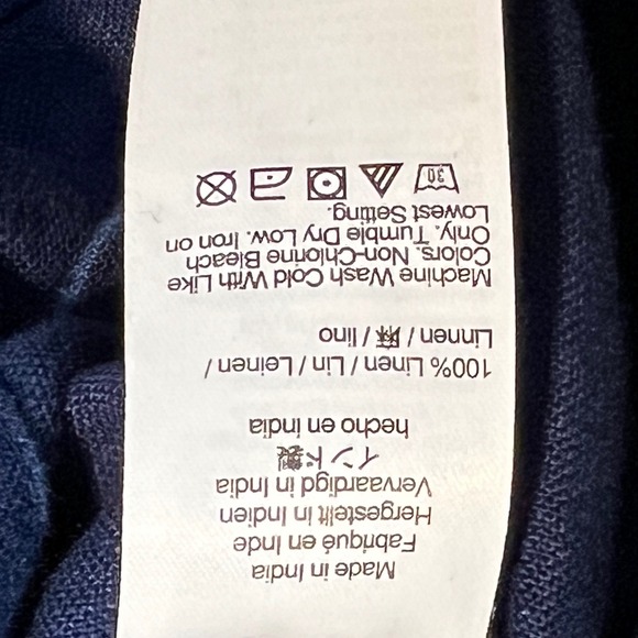 J.Crew Womens Blue 100% Linen Safari Utility Pocket Dress Size 8 Short Sleeve - Picture 4 of 7